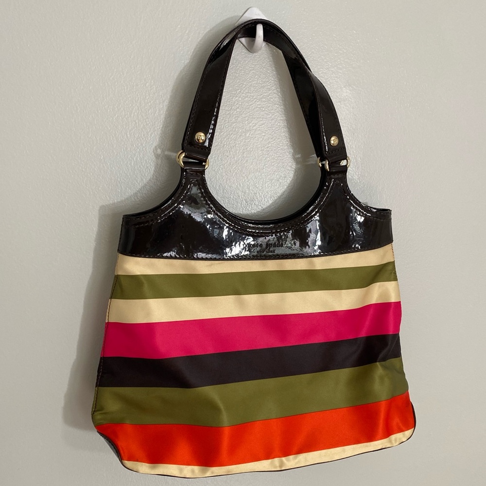 Kate Spade multi stripe handbag